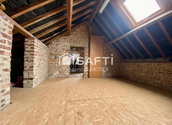 Maison habitable de plain-pied avec garage et jardin