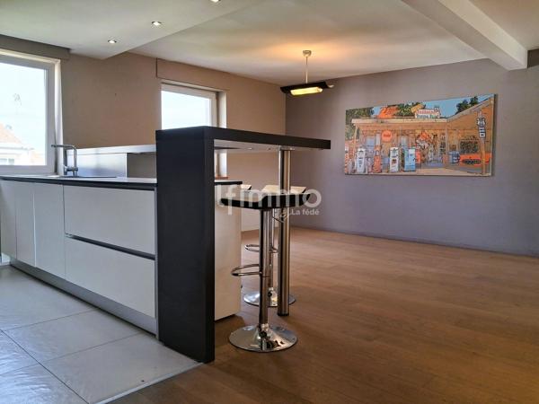 Duplex 119m² Carrez-142m² au sol dernier étage cave garage