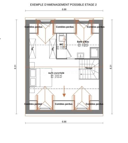 MARLY LE ROI - A seulement 7 mns à pied de la gare LIGNE L (direction Paris St Lazare) découvrez ce terrain à bâtir d'environ 616 m2 avec une possibilité de construire une maison d'environ 130 M2 (Rez de chaussée, étage + combles : 10 mètres au faîtage). Avec son exposition EST/OUEST, vous pourrez profiter d'une vue dégagée sur les coteaux de Mareil Marly et des superbes couchers de soleil. Situé dans un secteur pavillonnaire et très calme à 5 mns des commerces.
ZONE UHb du plan local d'urbanisme de Marly le roi.