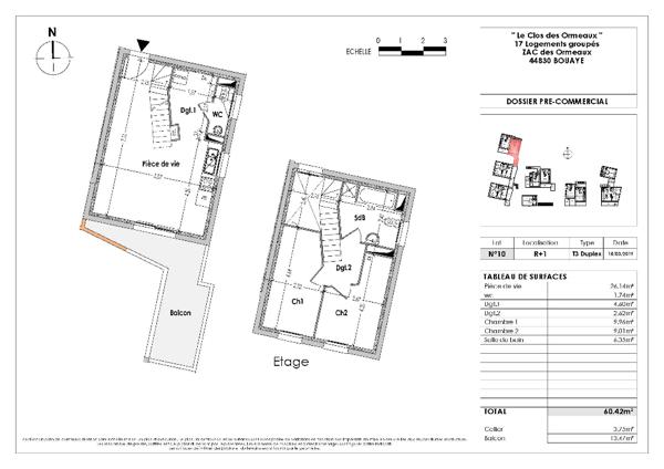 LE CLOS DES ORMEAUX - BOUAYE - PINEL - RP - IL