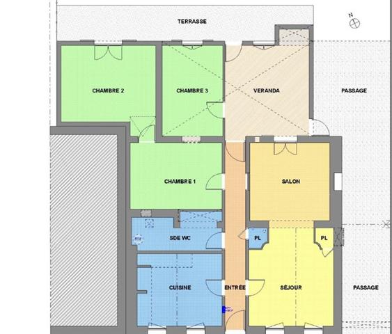 TOULOUSE ST SIMON Coeur de Quartier, Toulousaine 123m2 sur 1