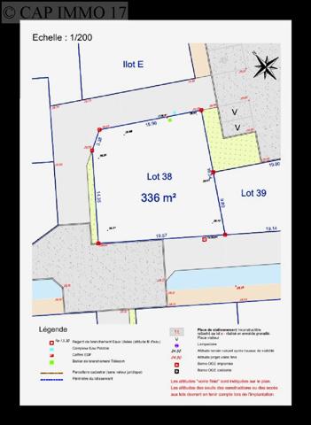 Terrain de 336 m² en vente à CDA LA ROCHELLE