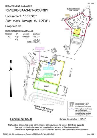 Terrain Constructible Saint-Geours-de-Maremne 06 a 23 ca