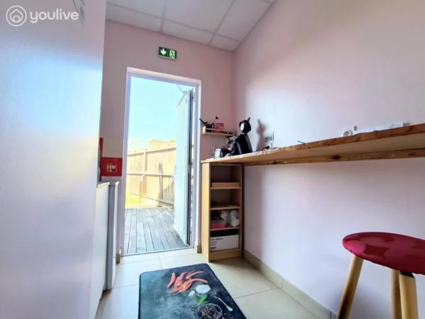 RARE LOCAL PROFESSIONNEL CLÉ EN MAIN – 4 BUREAUX – PMR – PARKING – AUCUN TRAVAUX
