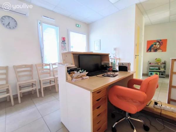 RARE LOCAL PROFESSIONNEL CLÉ EN MAIN – 4 BUREAUX – PMR – PARKING – AUCUN TRAVAUX