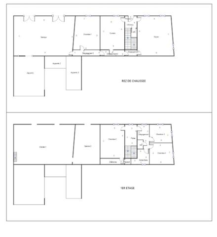 Tarbes périphérie, village dynamique Maison de village à rénover idéale grande famille ou investisseurs.
