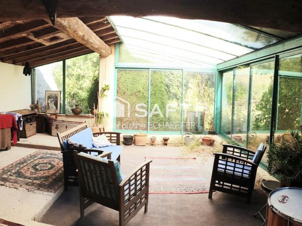 Mas en pierre de 240 m2 , jardin de 2430m2, Véranda, Garages