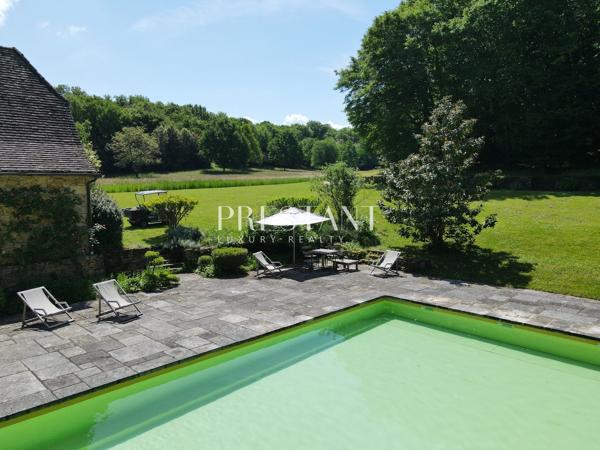 Superbe manoir historique et son domaine de 74 hectares avec étang, à 10 minutes de Sarlat, SARLAT LA CANEDA
