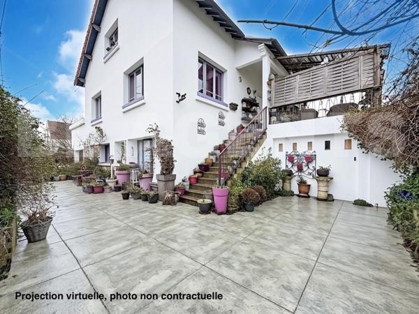 Lagny - Maison atypique à fort potentiel – 190 m² divisés en deux lots indépendants - Grand terrain 