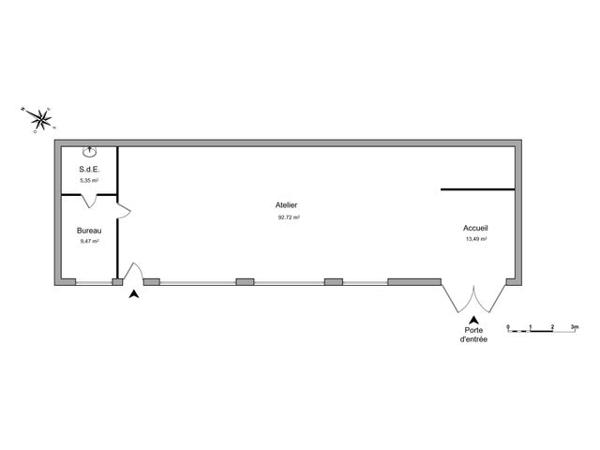 Location Local commercial 1 pièce 121 m² - 36 COURS DE VERDUN Vienne 38200