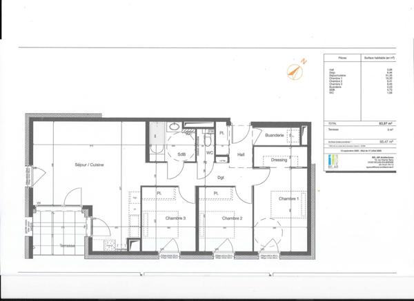 Appartement 4 pièces - 84 m²