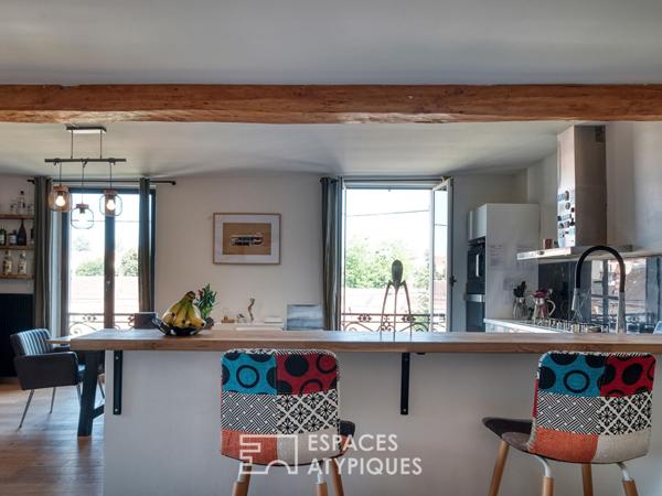 Appartement duplex avec vue sur les toits