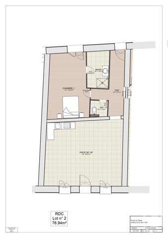 Appartement T2 à vendre  2 pièces - 77 m 2   ECOLE VALENTIN  - 25