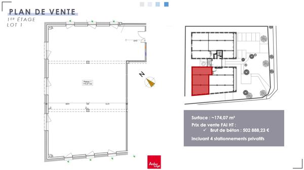 Plateau de bureaux à partir de 158 m² - SAINT CONTEST