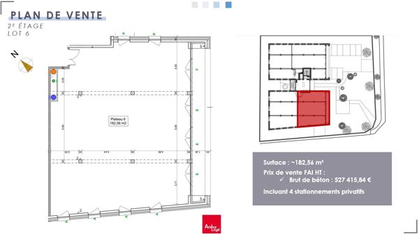 Plateau de bureaux à partir de 158 m² - SAINT CONTEST