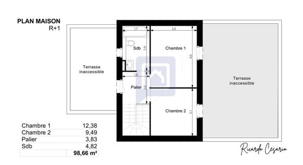 Concarneau Maison indépendante 4 pièces 98.66 m2