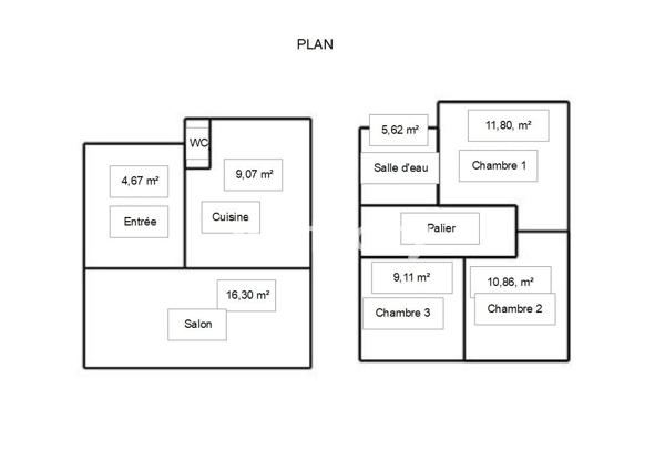 Maison 4 pièces - 68 m² Exclusivité efficity