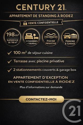 Appartement T5 à vendre  5 pièces - 198,98 m2 RODEZ - 12