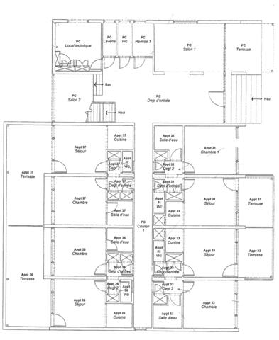 Dpt Vosges (88), BAINS-LES-BAINS - Immeuble 9 appartements T2 avec balcon / Terrain de 1000 m² environ