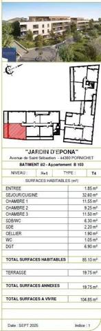 Appartement 4 pièces neuf en VEFA - PORNICHET