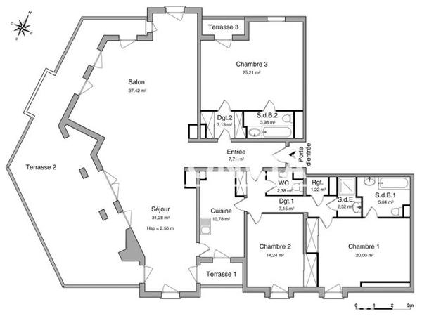 Location Appartement 5 pièces 172.9 m² - 5 RUE DU PORT SAINT MARCEL Metz 57000