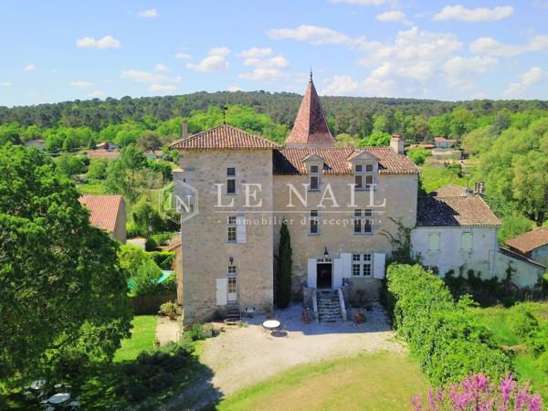 Beau château XIIIe et Renaissance aux portes de Nérac (Lot-et-Garonne)