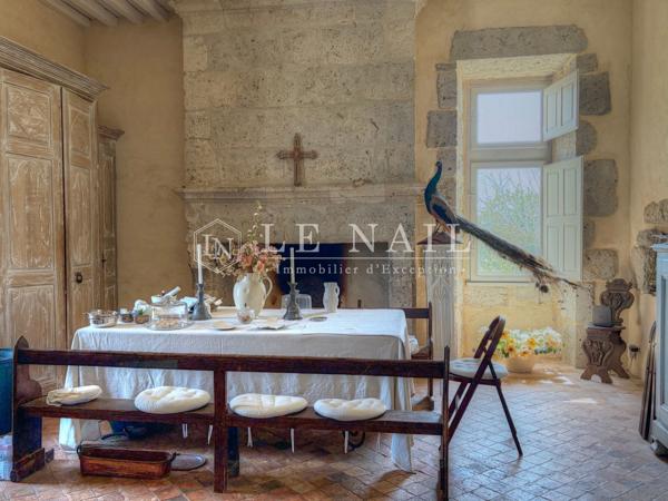 Beau château XIIIe et Renaissance aux portes de Nérac (Lot-et-Garonne)