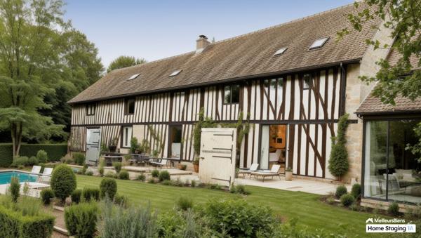 PROPRIETE à CROISSANVILLE PAYS D'AUGE 1/2h de DEAUVILLE CABOURG CAEN