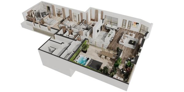 Vente Appartement de luxe Montpellier 4 Pièces 169 m²