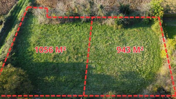 Terrain à vendre de 1 056 m²