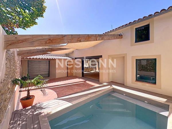 Maison d'architecte atypique 5 pièces de 145.7 m2 avec extérieur & piscine au coeur de Marcorignan à proximité de Narbonne 11120