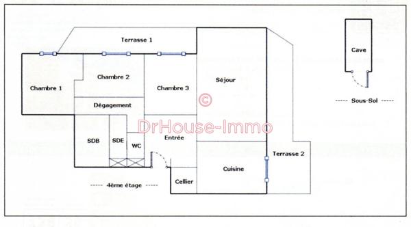 Appartement à vendre 4 pièces de 94 m²