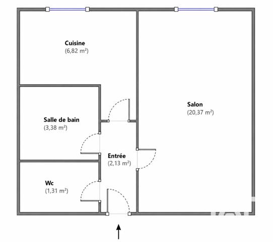 Studio à vendre 34,01 m² Livry-Gargan