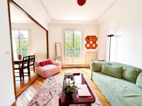 Appartement 3 pièces 58m² type Haussmannien avec balcon
