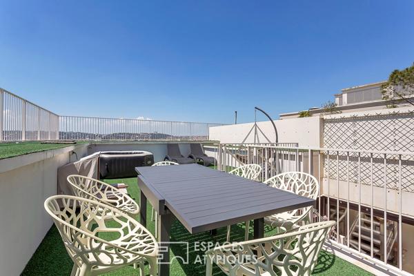 Toit terrasse avec vue