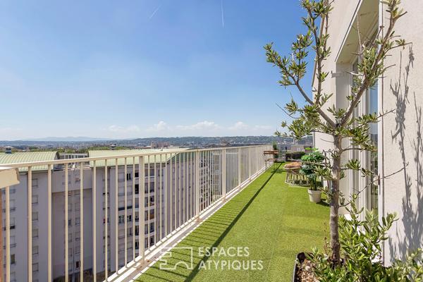 Toit terrasse avec vue