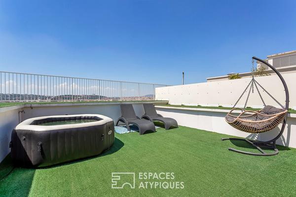 Toit terrasse avec vue
