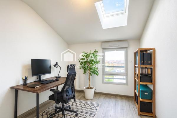 Saint-Jory: T3 dernier étage avec grande terrasse