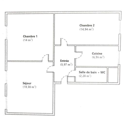 Appartement à vendre 3 pièces 62,93 m² Paris 5