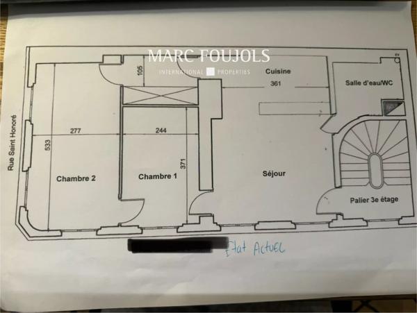 Appartement Paris I – Palais Royal – 3 pièces