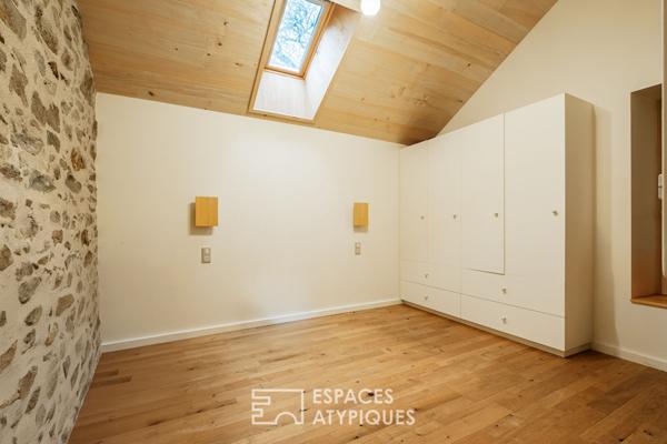 Ensemble de deux maisons avec piscine au coeur de la campagne