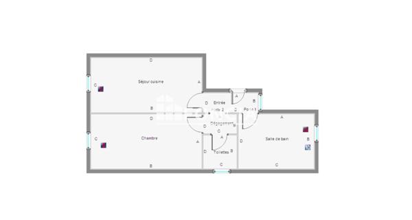 Location Appartement 2 pièces 38.21 m² - Montluçon 03100