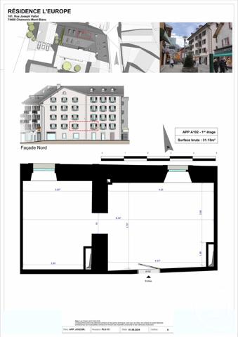 Appartement F4 à vendre  4 pièces - 31,13 m2 CHAMONIX MONT BLANC - 74