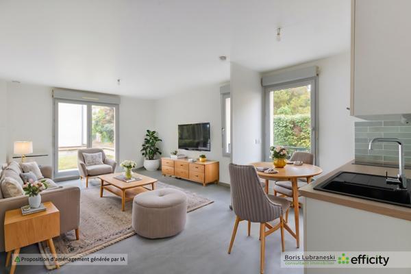 Appartement 1 pièce - 36 m² Exclusivité efficity