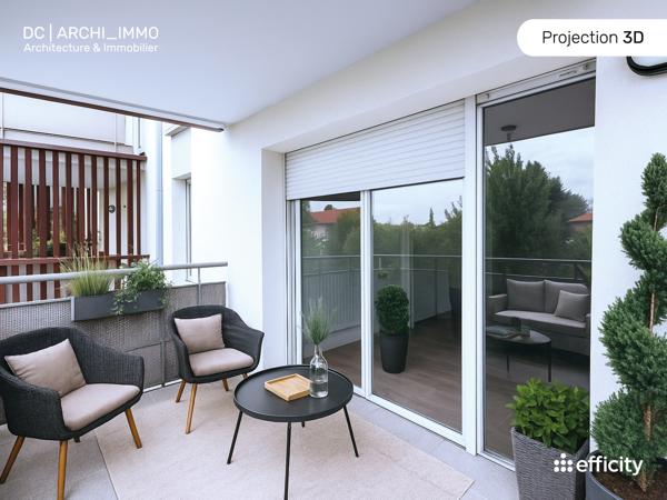 Appartement 2 pièces - 40 m² Exclusivité efficity