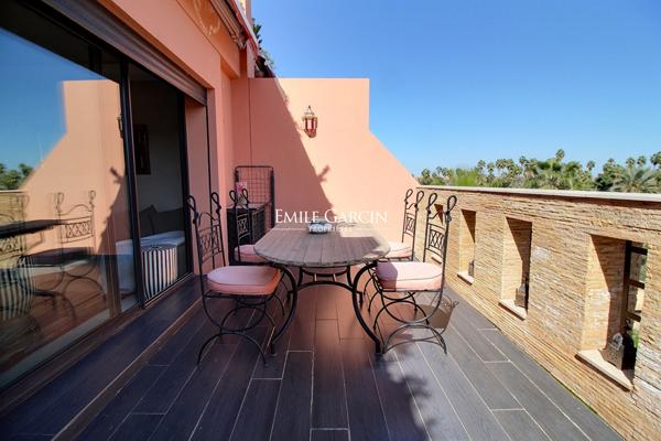 À vendre appartement avec vue sur le Jardin Majorelle à Marrakech