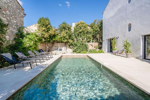 Maison de maître rénovée avec jardin et piscine à proximité de Narbonne