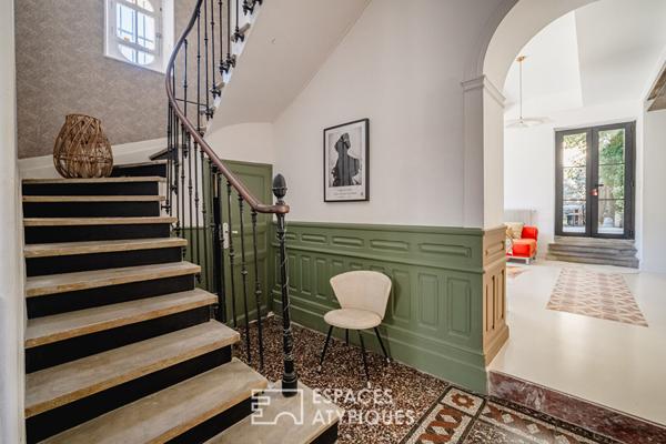 Maison de maître rénovée avec jardin et piscine à proximité de Narbonne