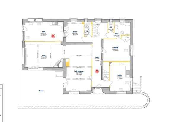 BEYNOST propriété de 223.7m2 habitable avec vue panoramique sur 1800m2 de terrain à vendre  (01)