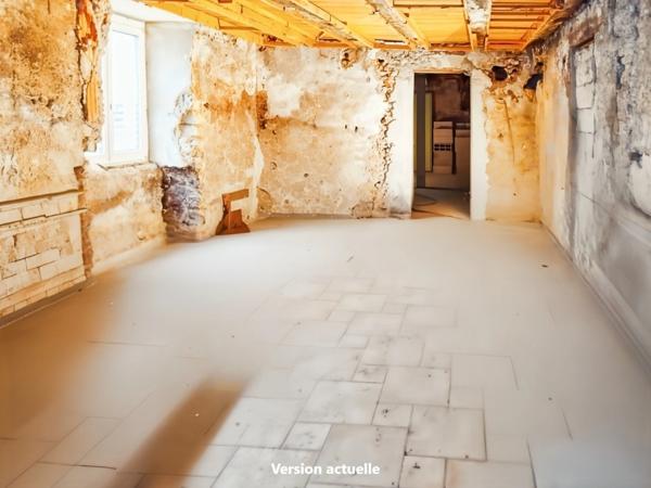 Territoire de Belfort (90) - A vendre Appartement de 78,50 m² en plateau viabilisé à aménager - Terrasse - Delle centre